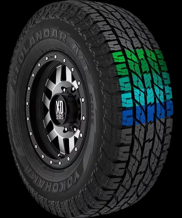 YOKOHAMA GEOLANDAR Tire Yokohama | All-Terrain… Tires: G015 A/T GEOLANDAR Yokohama 15インチ スタッドレスタイヤ A/T タイヤ・ホイール