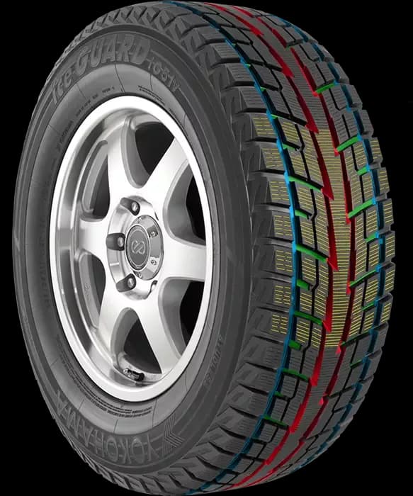 YOKOHAMA ice GUARD iG50 PLUS 235/45R17 17インチ スタッドレス 4本 バリ溝 VW/イオス/シロッコ/パサート等　(MTA312)クレジットカード QRコード決済可能 25年製 日本製 235/45R17 94Q ヨコハマタイヤ iceGUARD 7 IG70A
